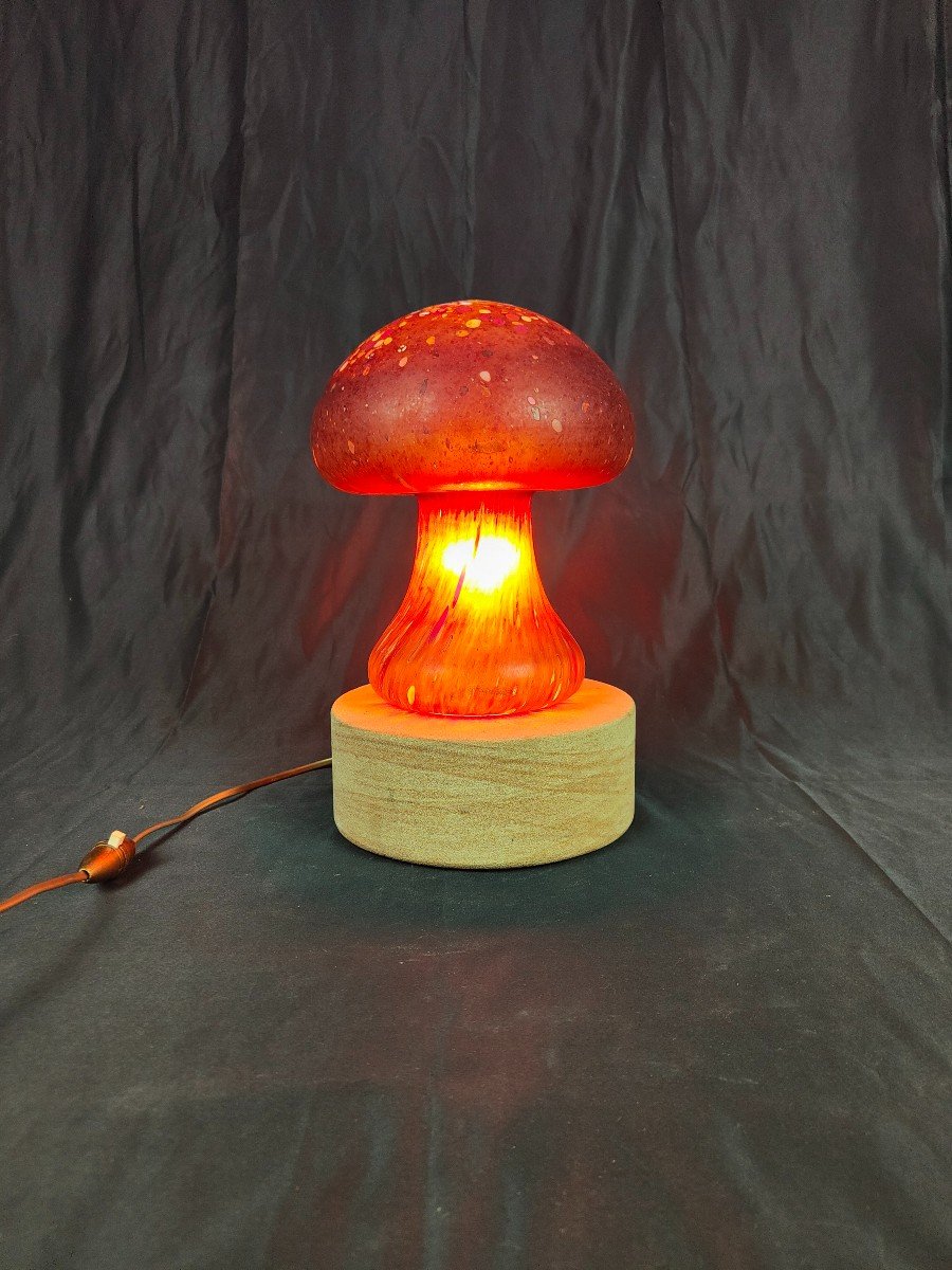 Monica Backström Mushroom Lamp For Kosta Boda, Sweden 1970-photo-1