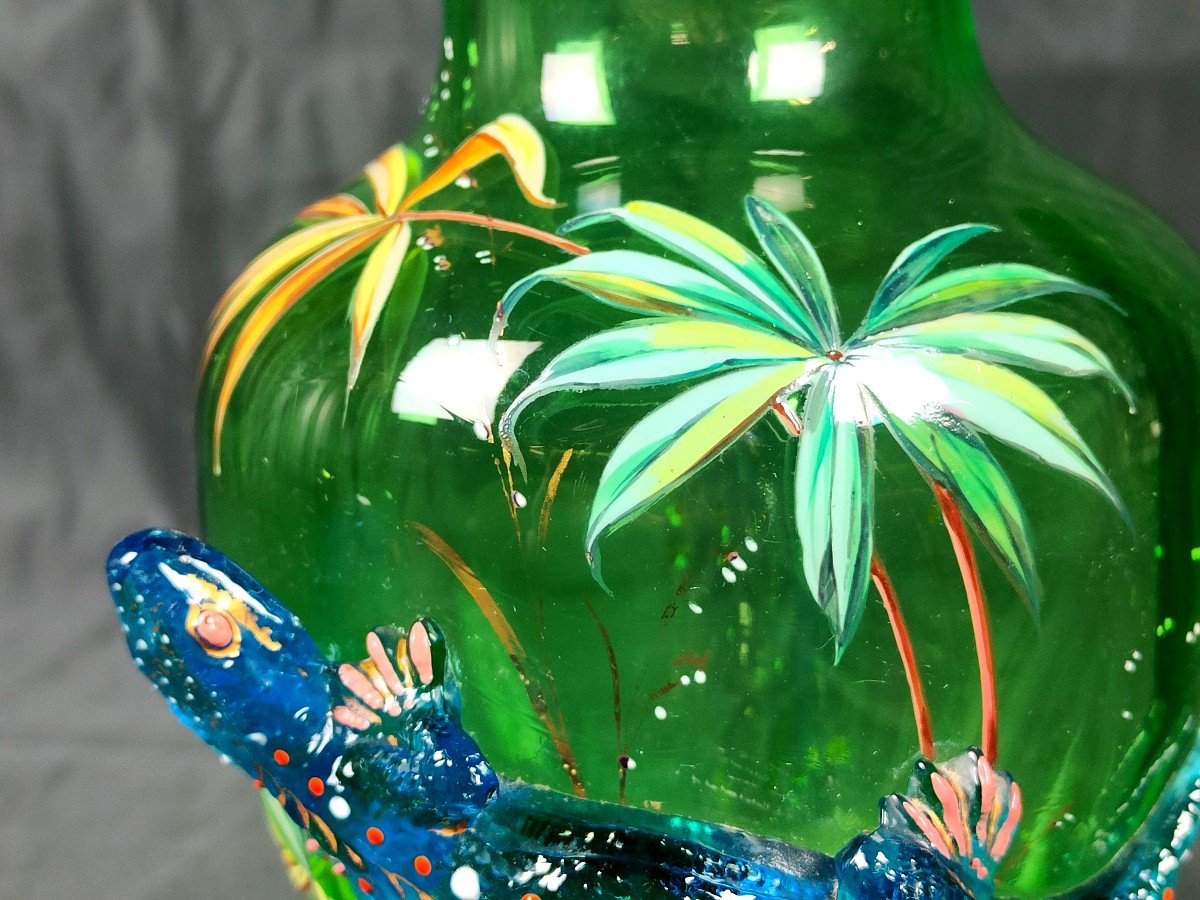 Auguste Jean : Fabuleux Vase à La Salamandre-photo-2