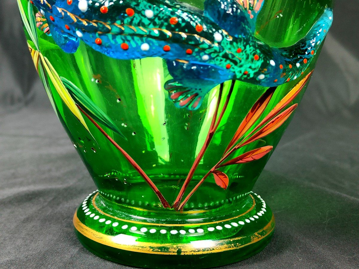 Auguste Jean : Fabuleux Vase à La Salamandre-photo-4