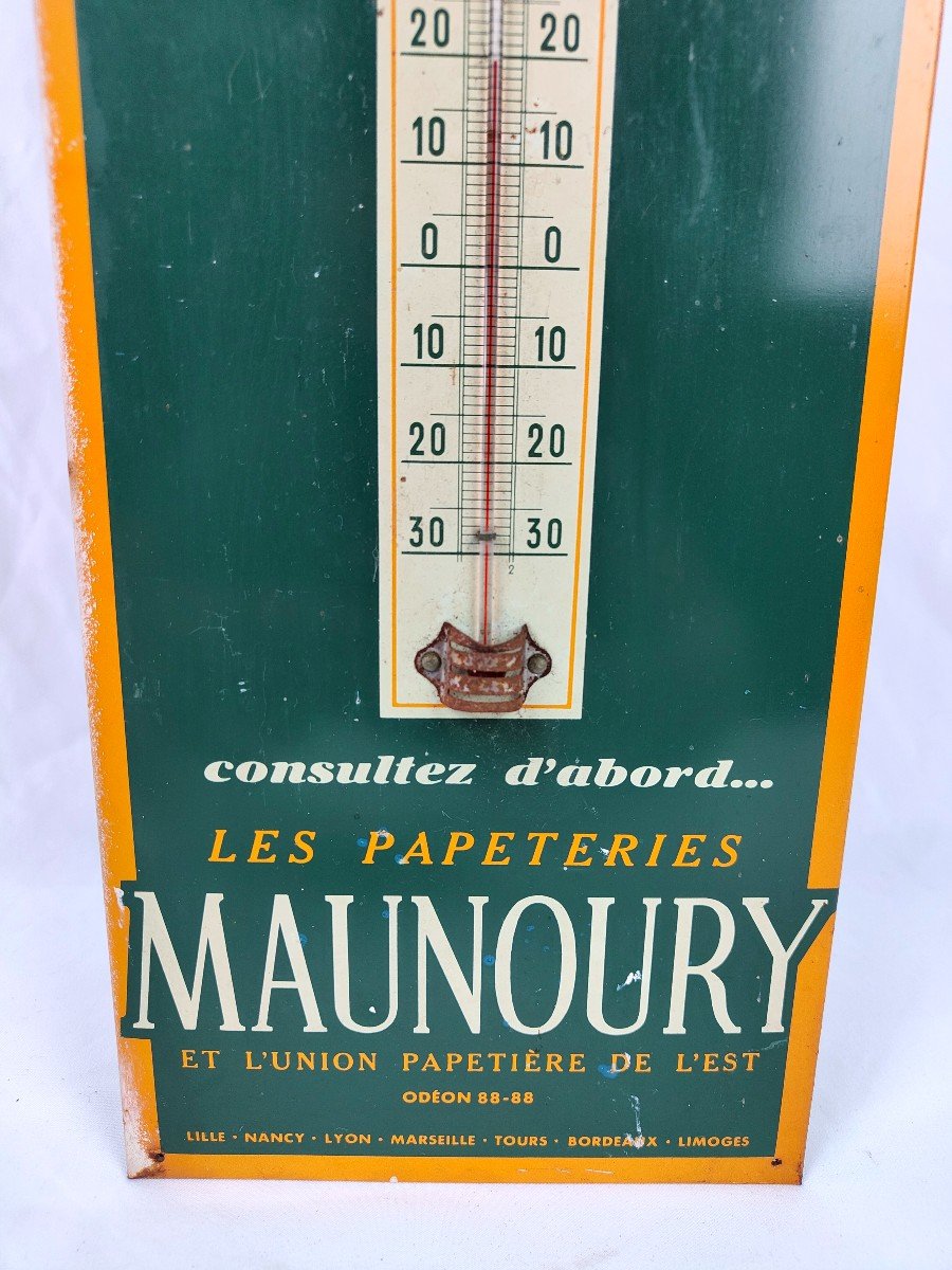Thermomètre Publicitaire Des Papèteries Maunoury-photo-2