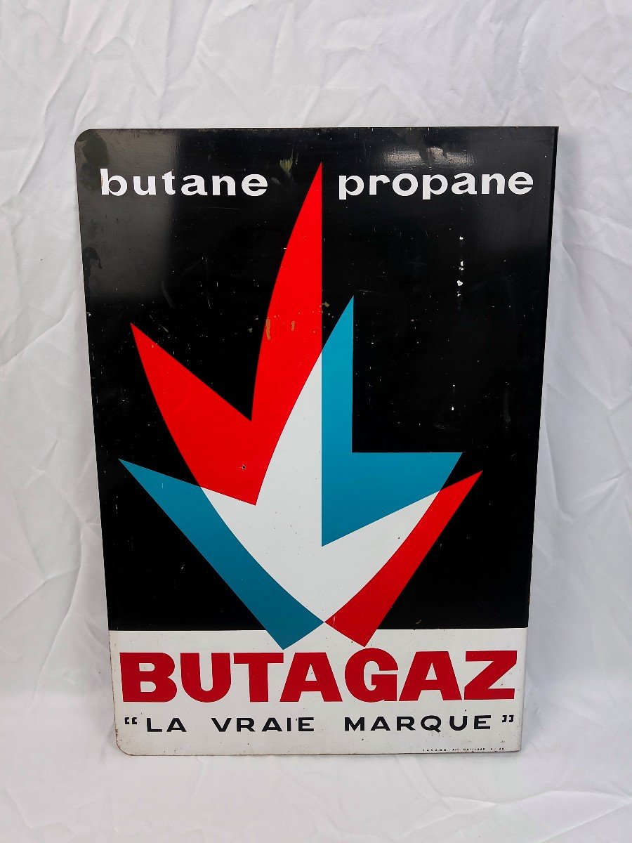 Butagaz Enameled Plate 1968