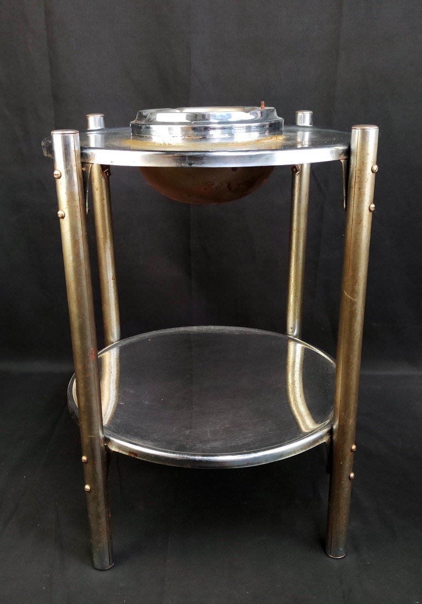 Bauhaus Art Deco Standing Ashtray Circa 1930-photo-7