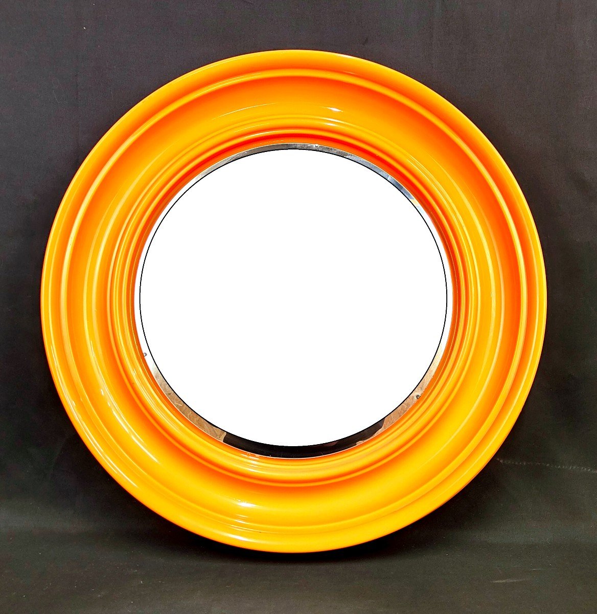 Large Vintage 70s Mirror By Ec Milano