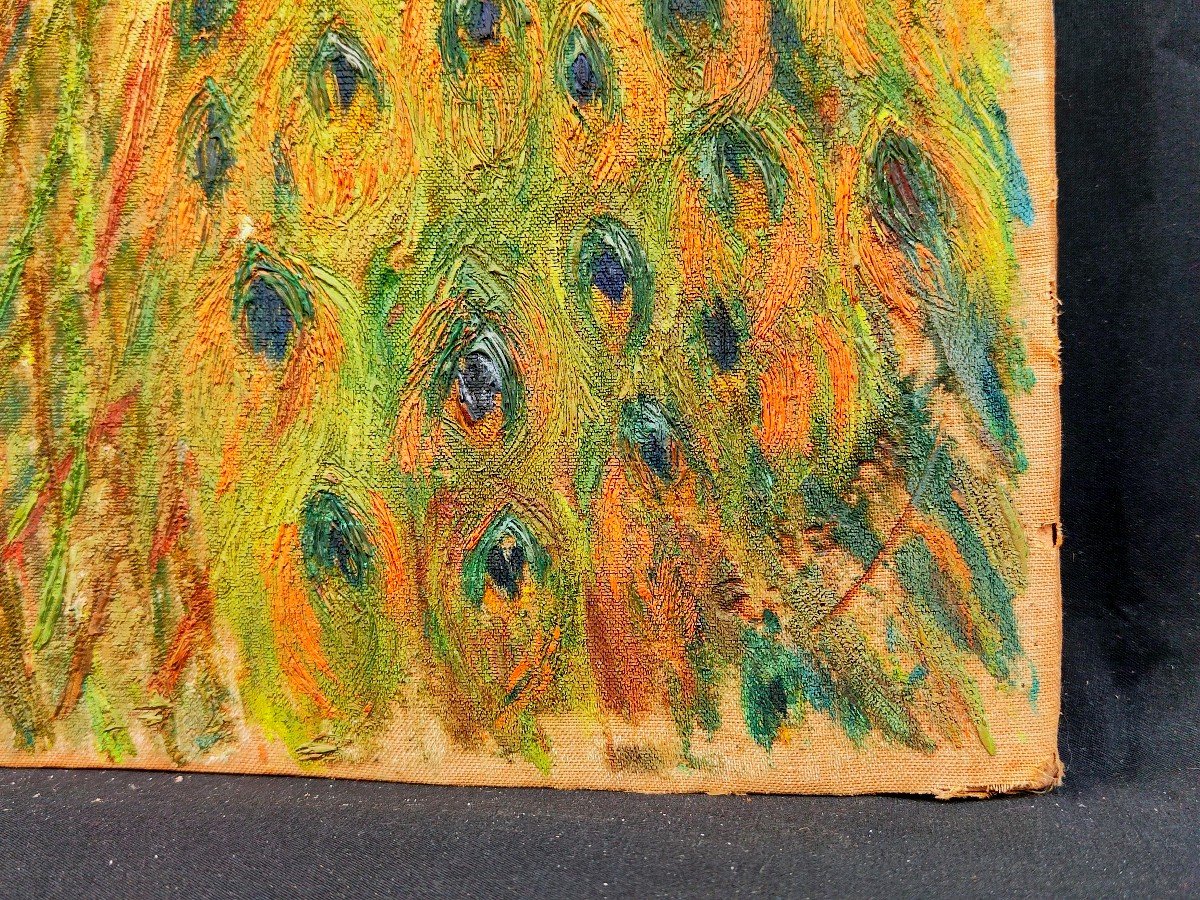 Silk Painting Early 20th Century-photo-3