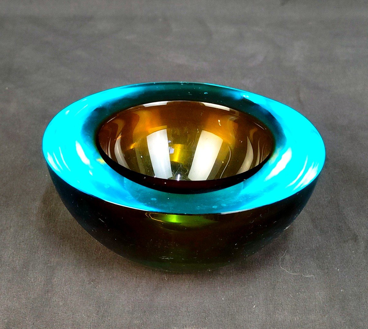 Cendrier Vide Poche Sommerso En Verre De Murano 1970-photo-2