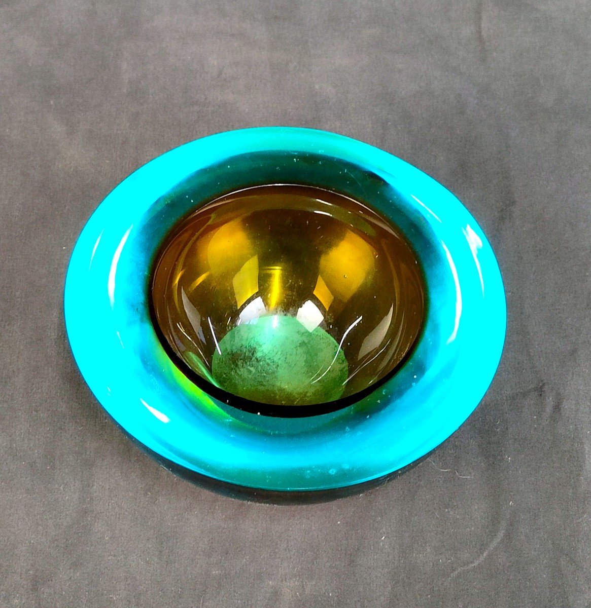 Cendrier Vide Poche Sommerso En Verre De Murano 1970-photo-4