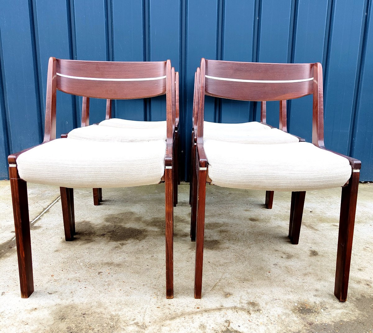 Série De 6 Chaises Scandinaves Vintage Années 1960-photo-3