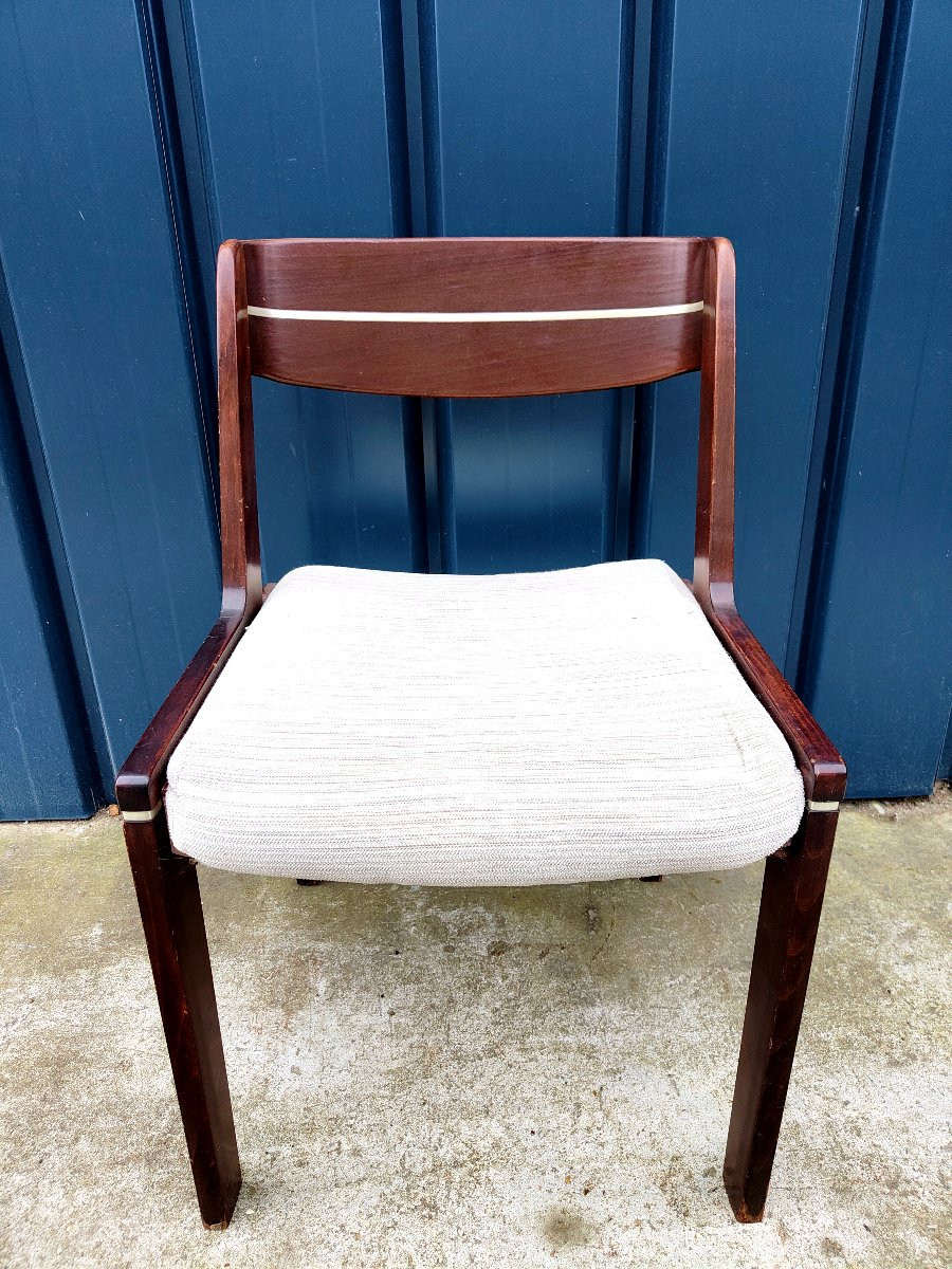 Série De 6 Chaises Scandinaves Vintage Années 1960-photo-4
