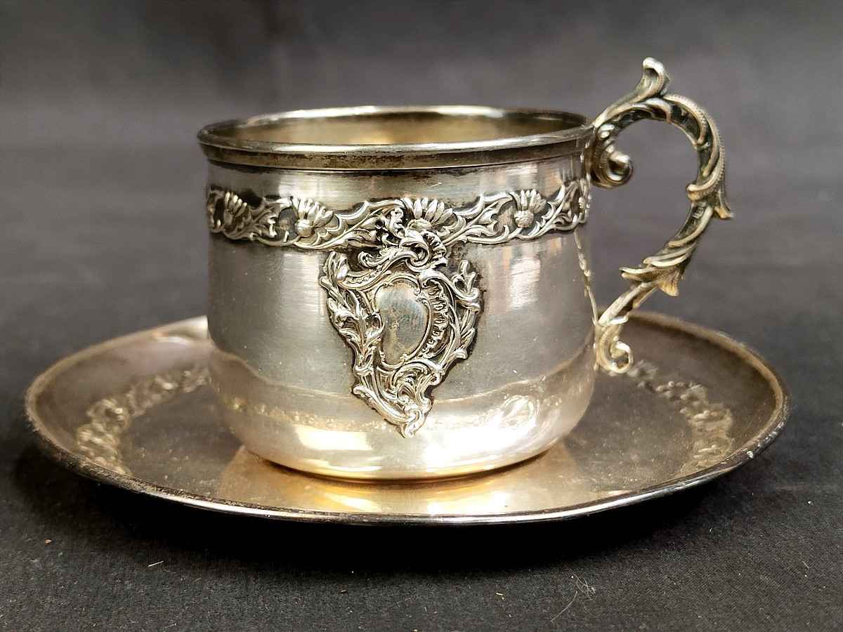 Minerva Sterling Silver Coffee Cup