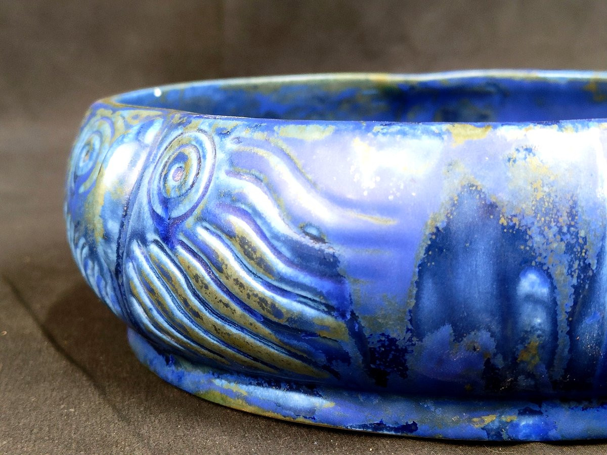 Art Deco Glazed Stoneware Bowl/empty Bowl - 1930-photo-1