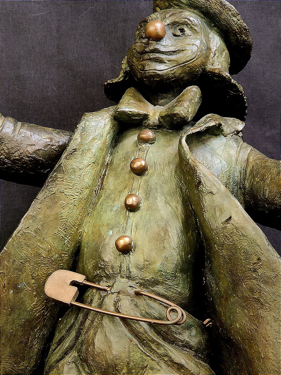 Greta ALESSIO (1942 - )  clown en bronze-photo-2