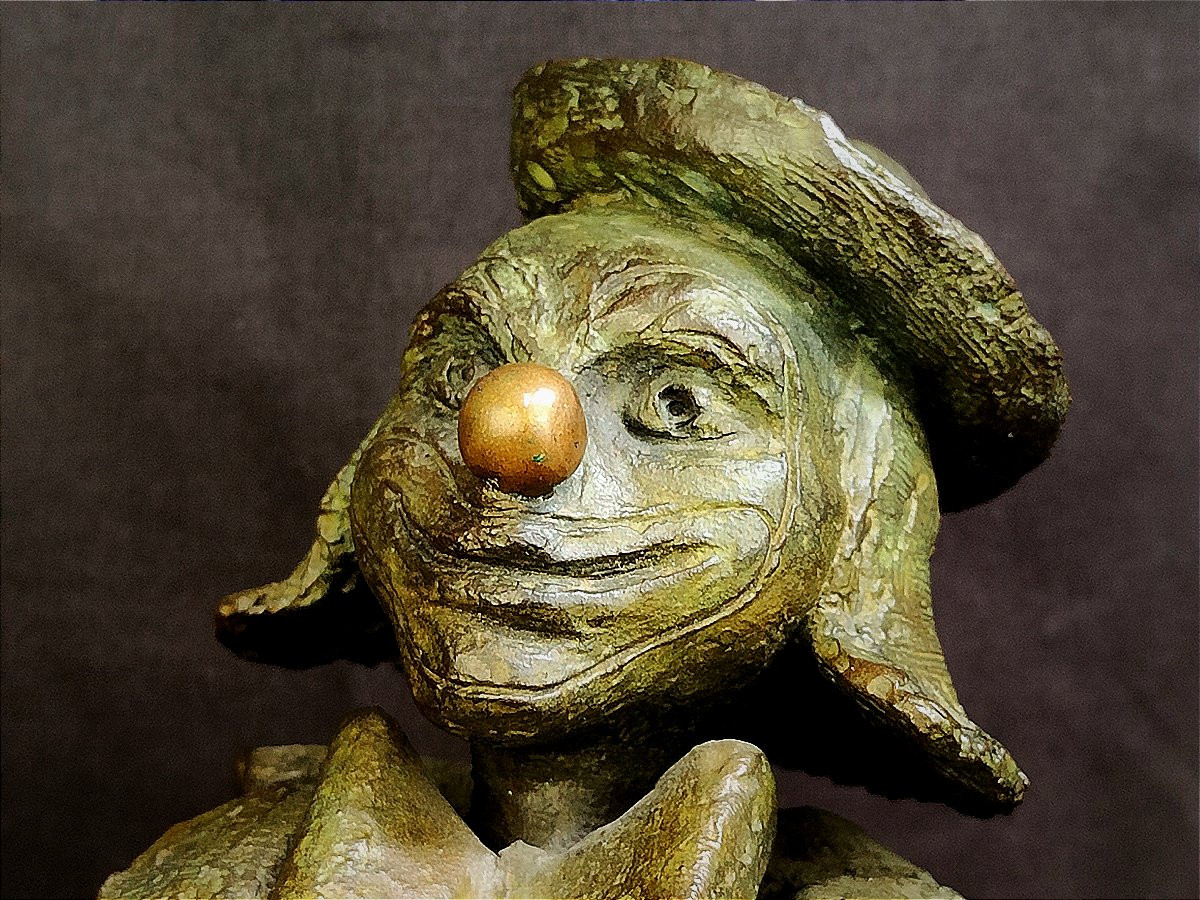 Greta ALESSIO (1942 - )  clown en bronze-photo-2