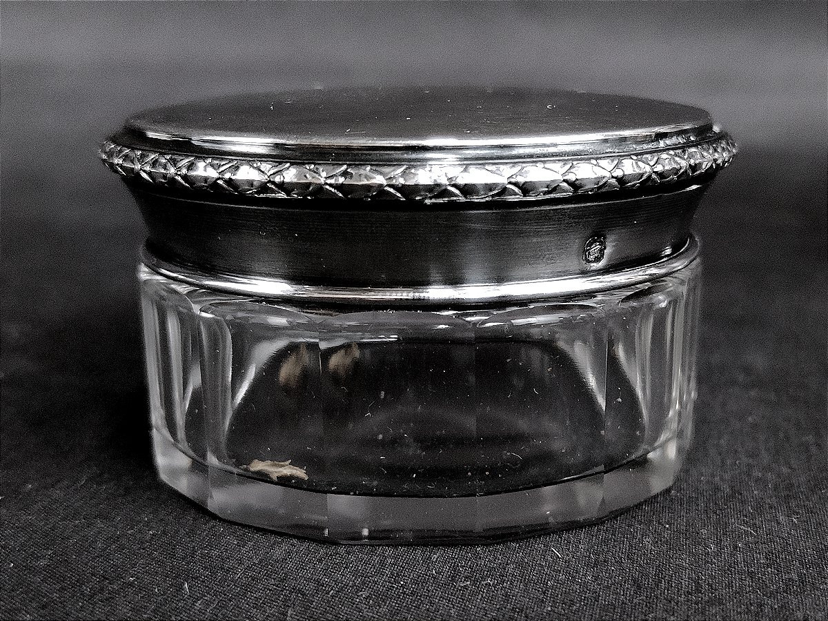 Baccarat et argent massif : flacons de salle de bain-photo-4