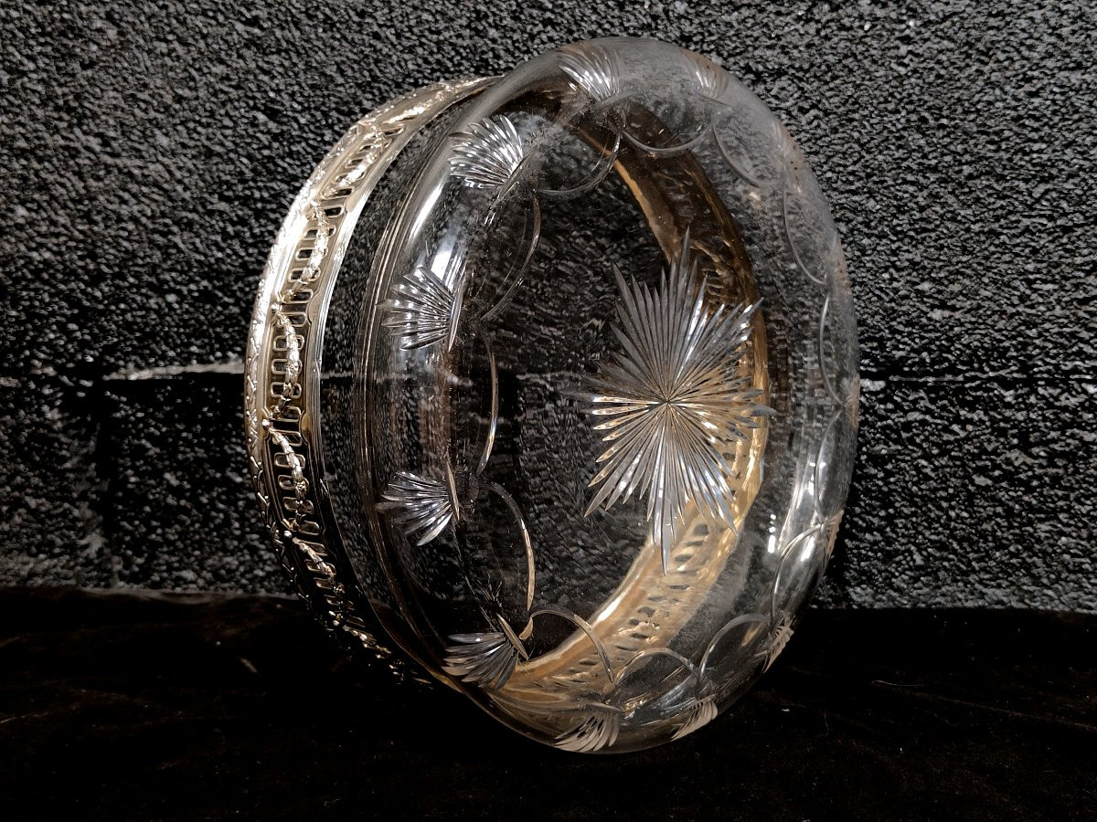Puiforcat: Baccarat Crystal And Solid Silver Cup Circa 1880.-photo-4