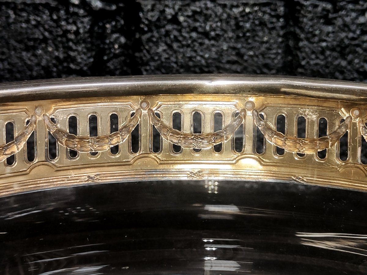 Puiforcat: Baccarat Crystal And Solid Silver Cup Circa 1880.-photo-3