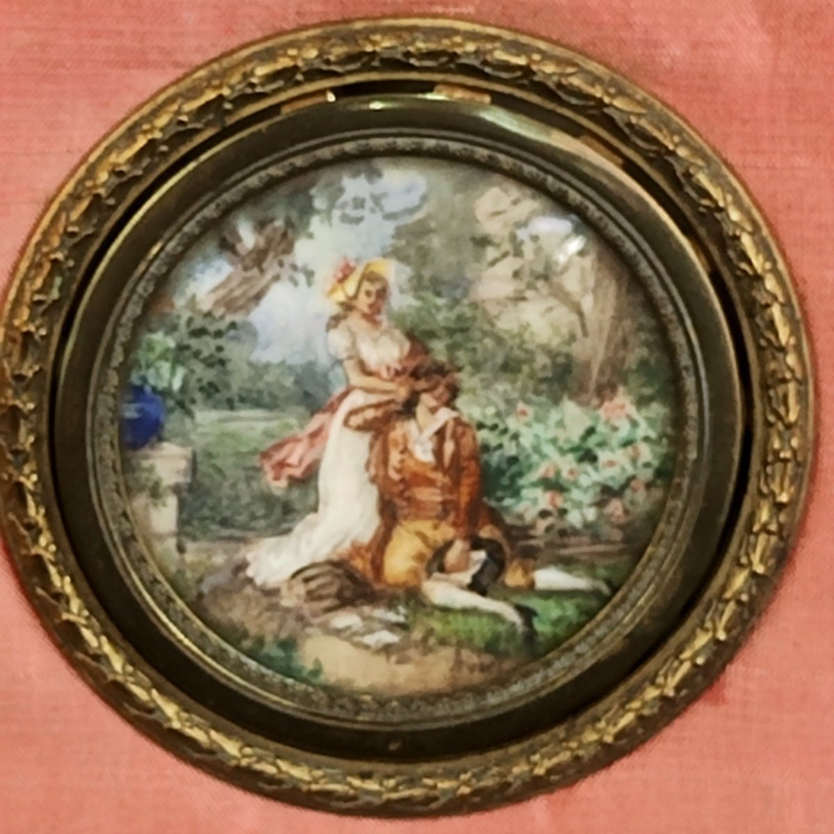 Suiveur François-Louis AUBRY : Miniature sur ivoire XIXème-photo-2