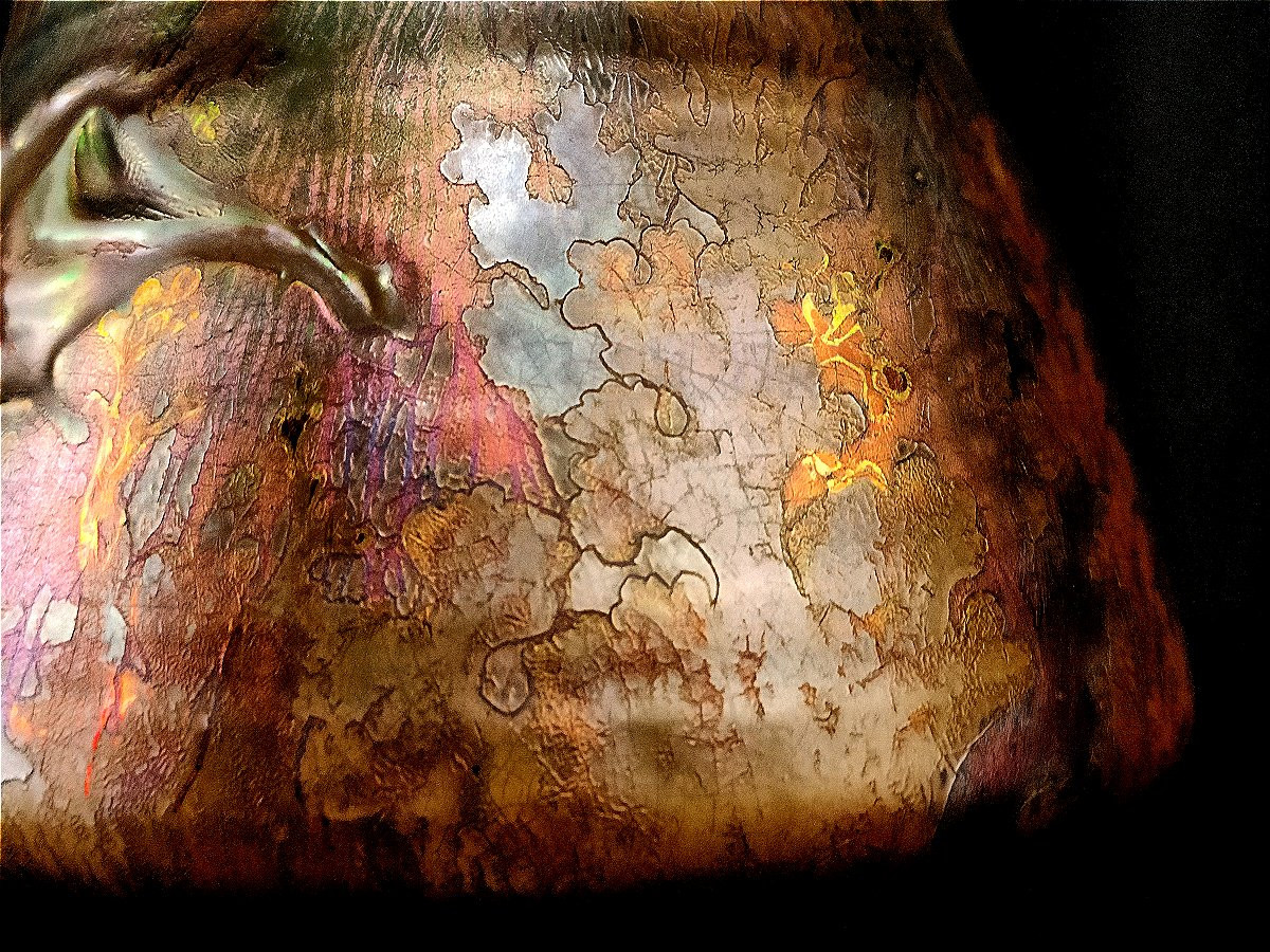 Clément Massier: Large Iridescent Ceramic Vase - Circa 1885-photo-6