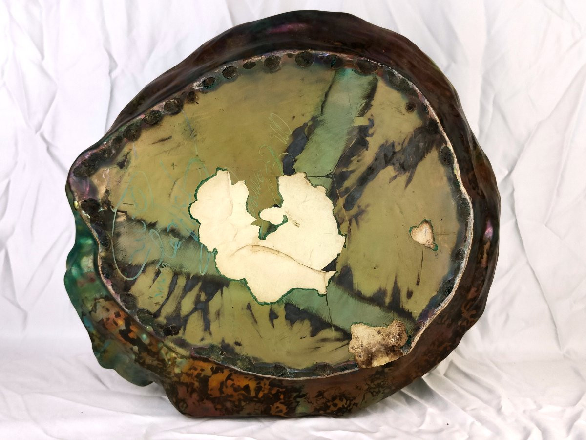 Clément MASSIER : Imposante jardinière à la naïade - circa 1885 --photo-6