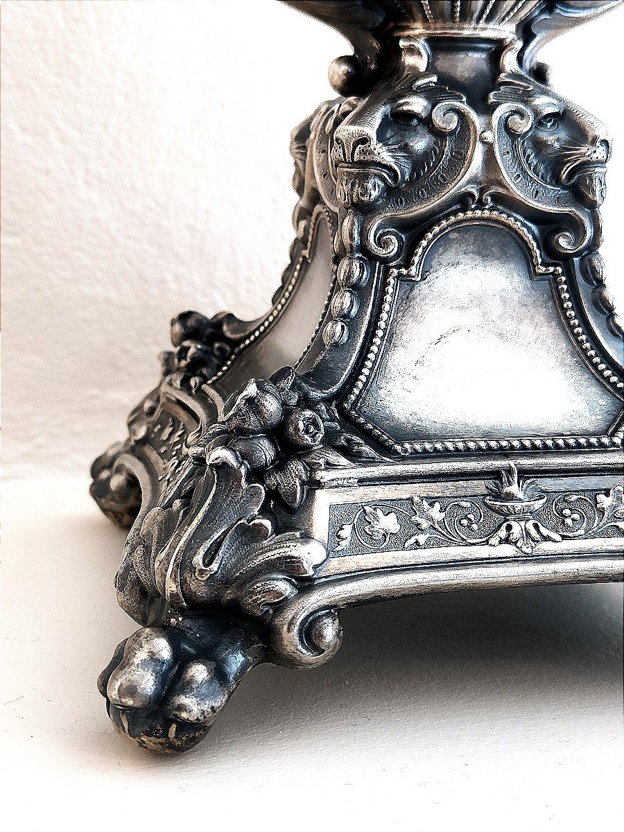 Candélabre / Centre de table - Argent - Allemagne 1840-photo-2