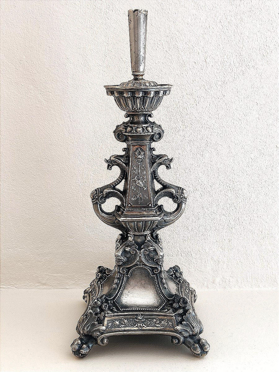 Candélabre / Centre de table - Argent - Allemagne 1840-photo-1
