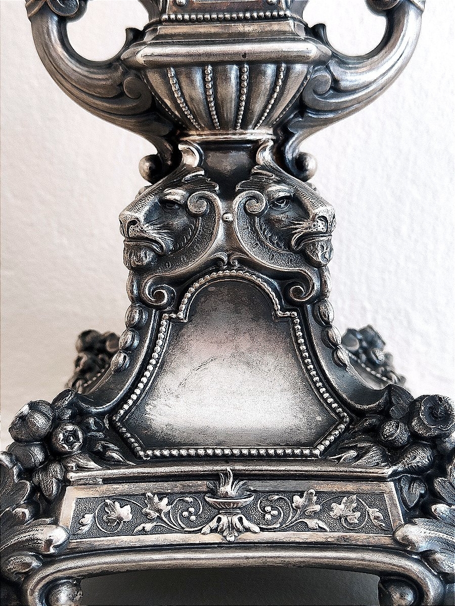 Candélabre / Centre de table - Argent - Allemagne 1840-photo-2
