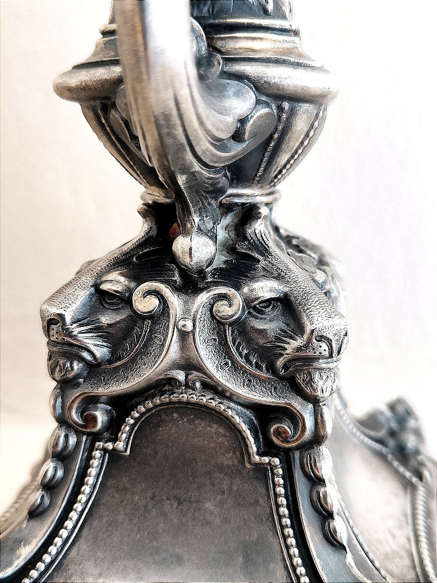 Candélabre / Centre de table - Argent - Allemagne 1840-photo-3