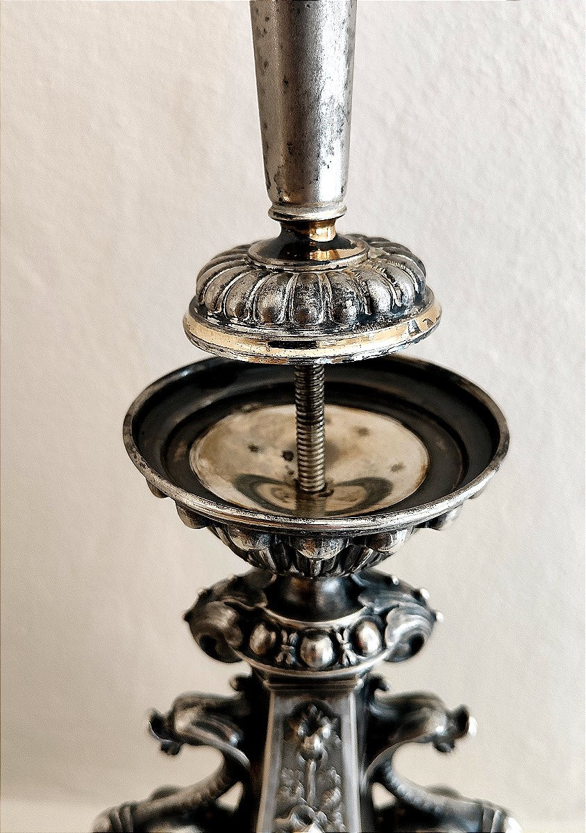 Candélabre / Centre de table - Argent - Allemagne 1840-photo-6