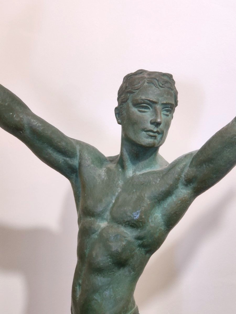 Art Deco Olympic Athlete By Chiparus-photo-2
