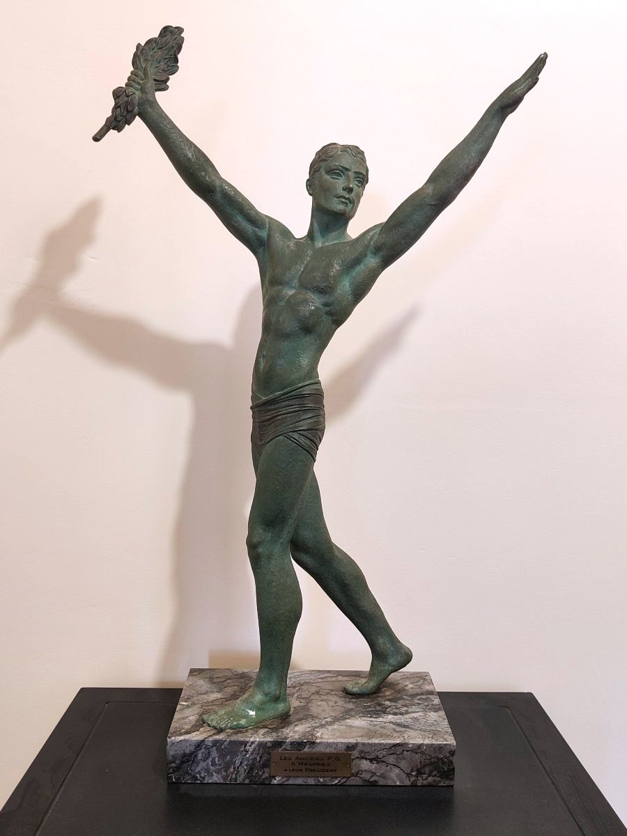 Art Deco Olympic Athlete By Chiparus