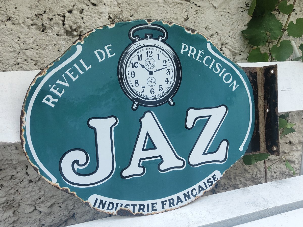Jaz Enamel Sign - 1920