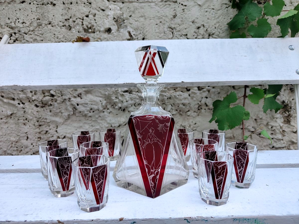 Service à liqueur Art déco Karl PALDA - 1930-photo-2