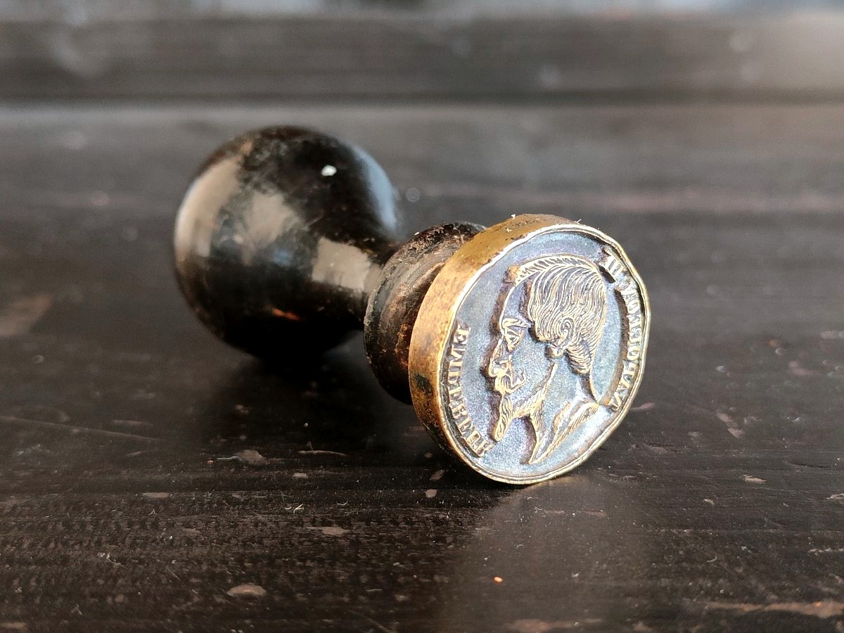 Stamp/seal/stamp Bearing The Effigy Of Napoleon III