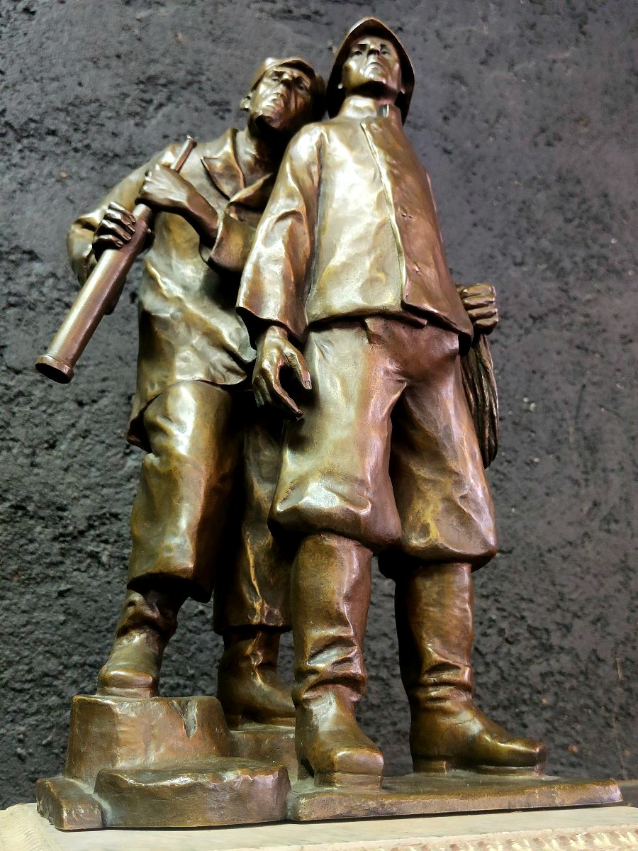 Max WACH-WACHENECK - Bronze "les marins"- 1910-photo-2