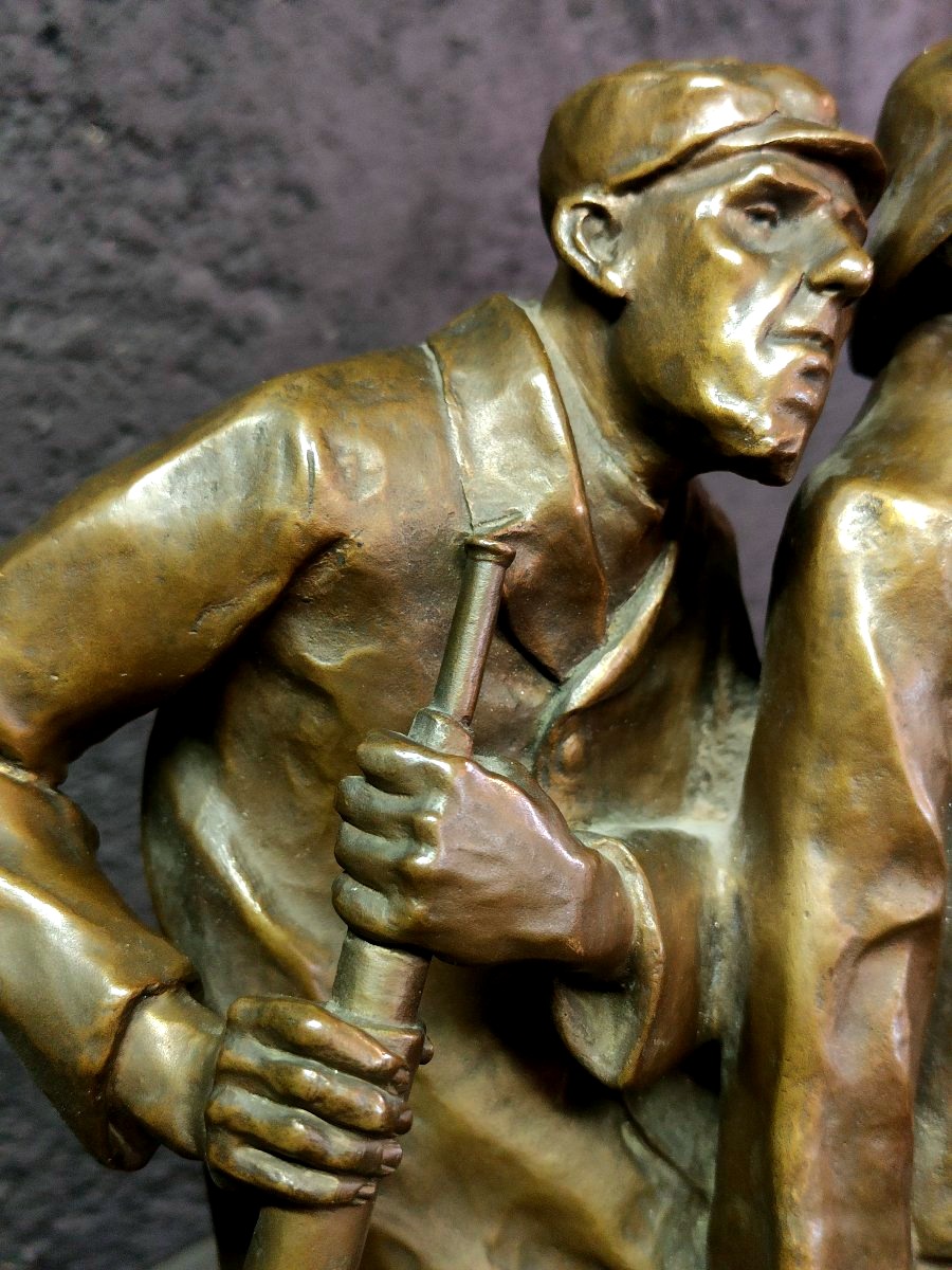 Max WACH-WACHENECK - Bronze "les marins"- 1910-photo-3