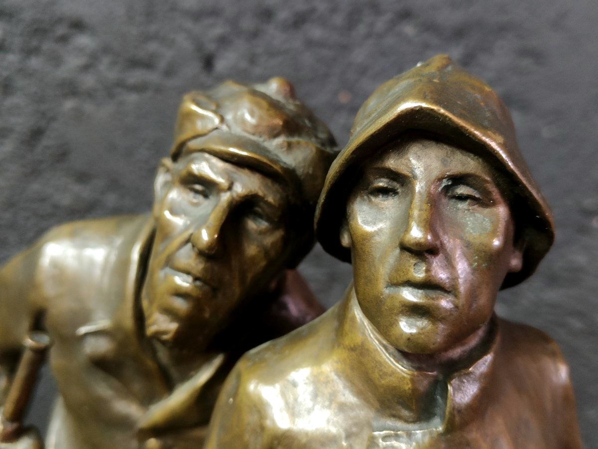 Max WACH-WACHENECK - Bronze "les marins"- 1910-photo-4