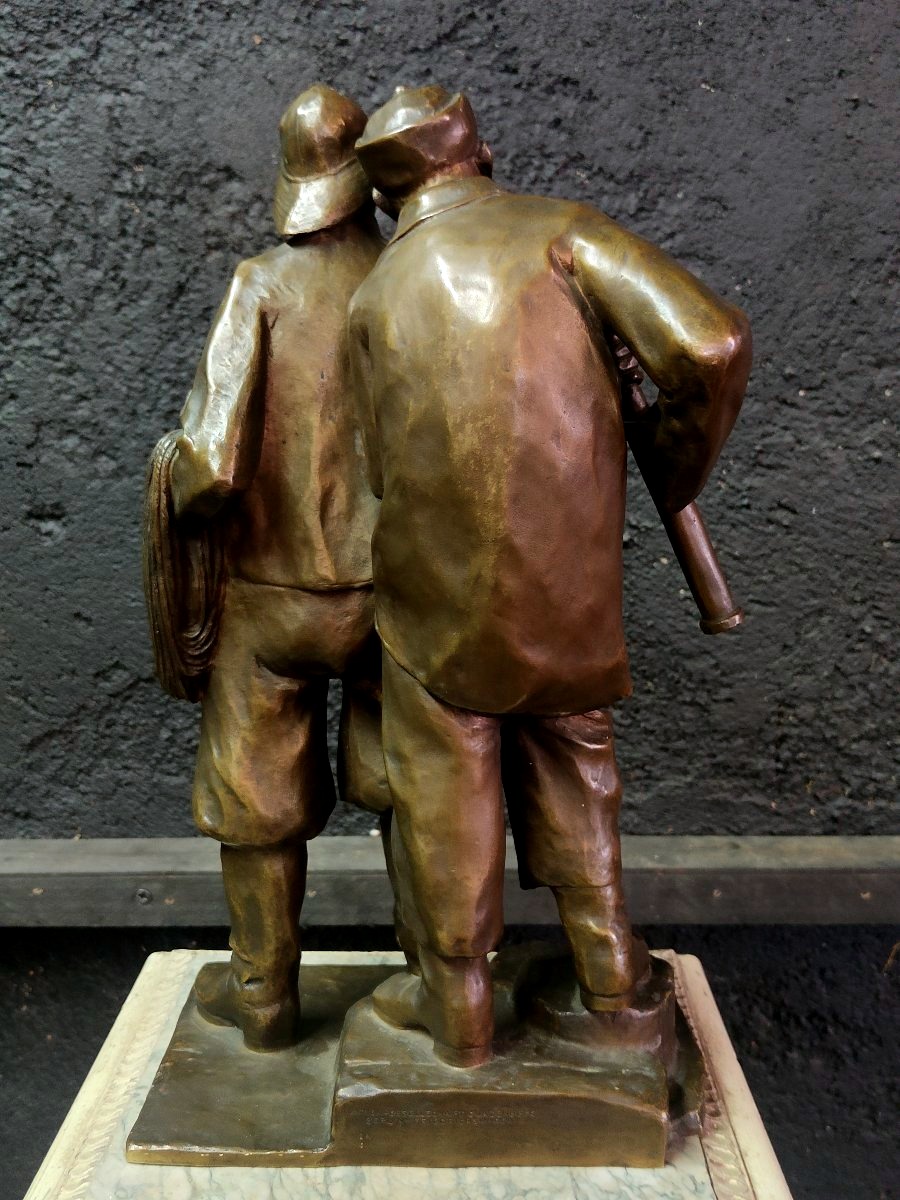Max WACH-WACHENECK - Bronze "les marins"- 1910-photo-8