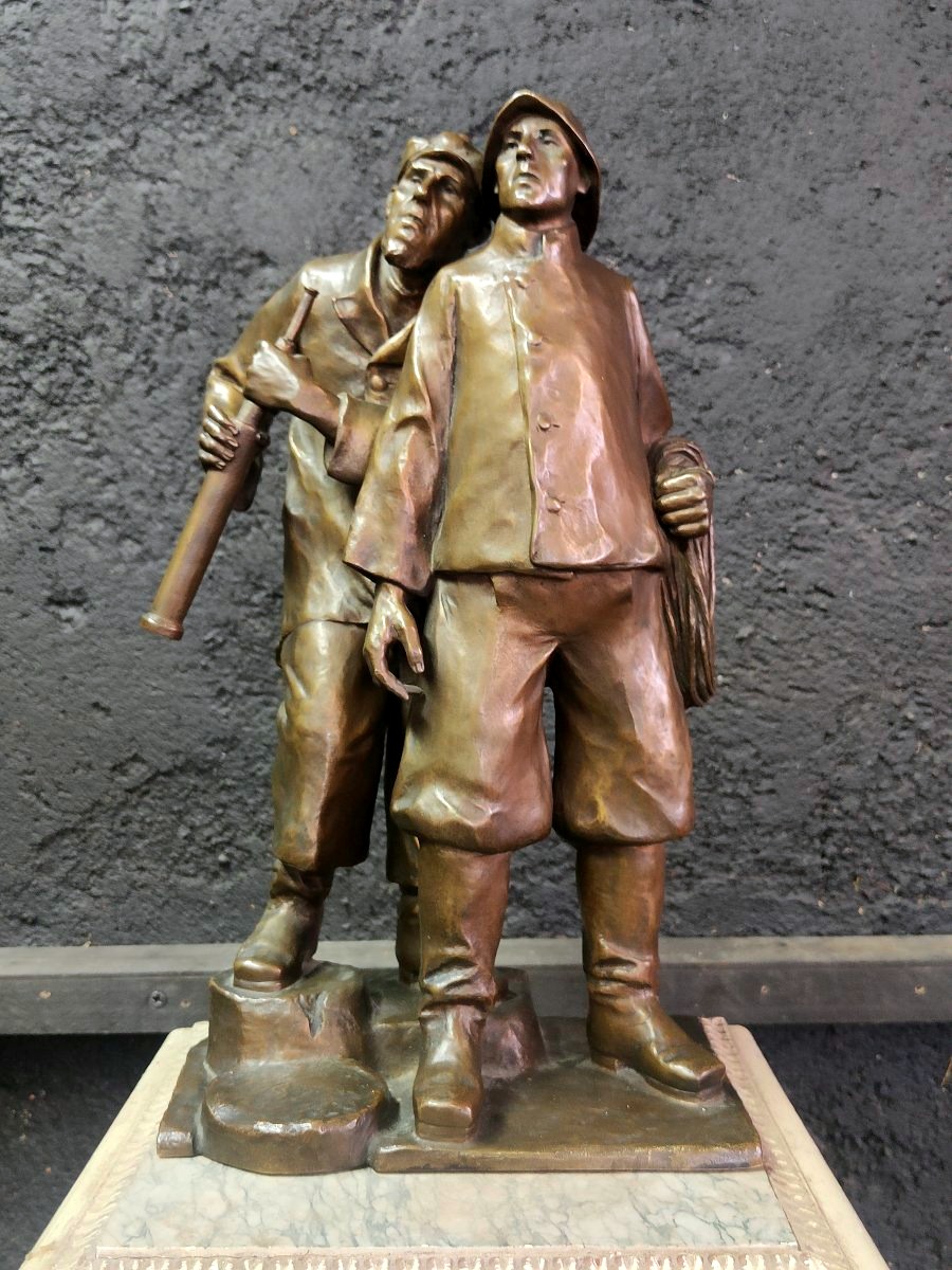 Max WACH-WACHENECK - Bronze "les marins"- 1910