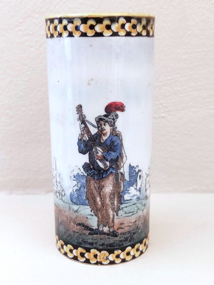 GIEN 1866 : paie de vase rouleaux "aux gueux"-photo-2