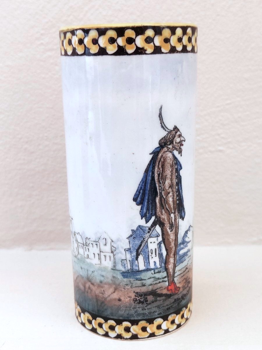 GIEN 1866 : paie de vase rouleaux "aux gueux"-photo-3