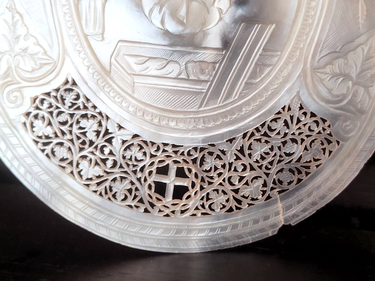 Jerusalem Mother-of-pearl Medallion—early 19th Century-photo-4