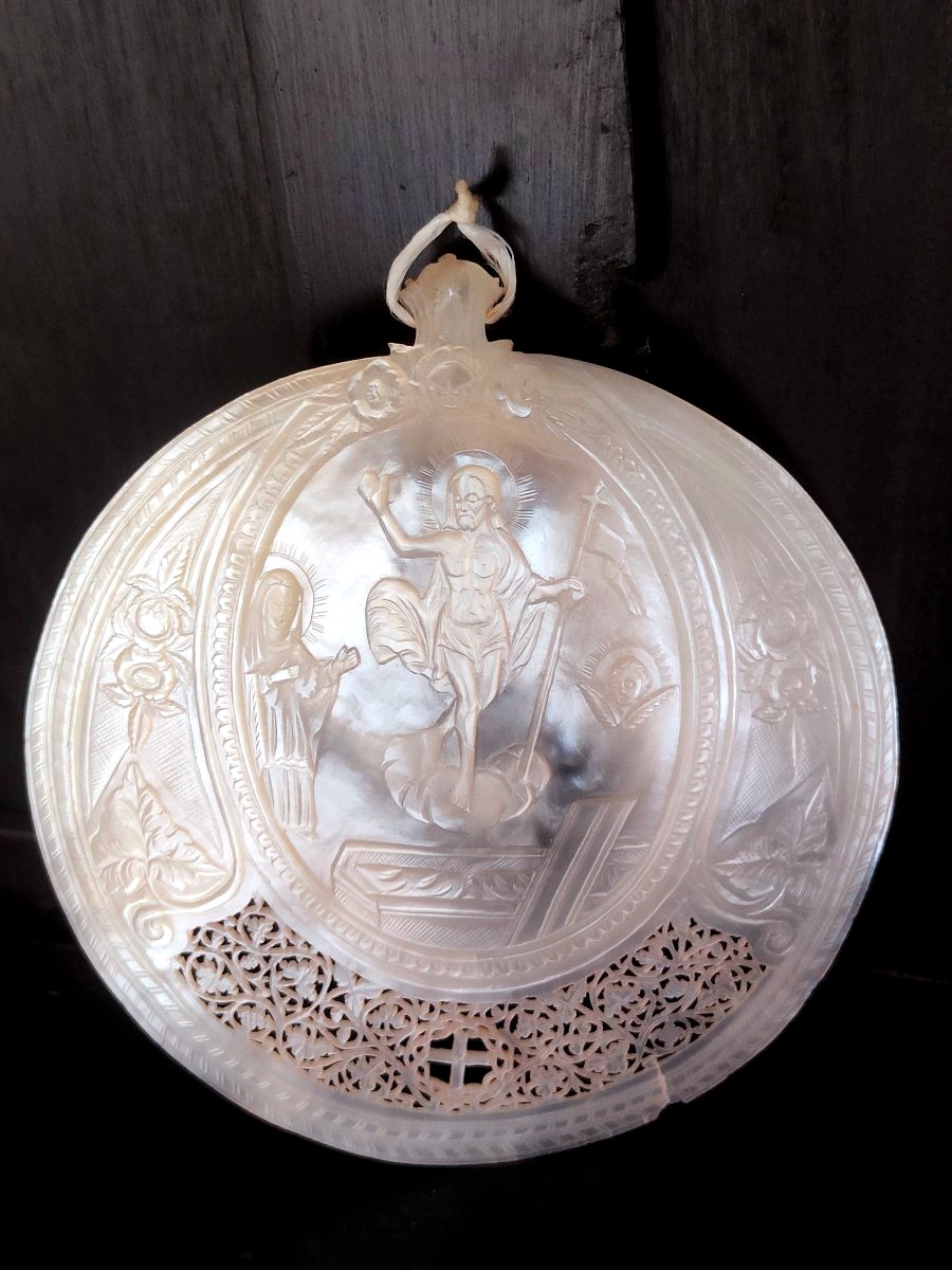Jerusalem Mother-of-pearl Medallion—early 19th Century-photo-8