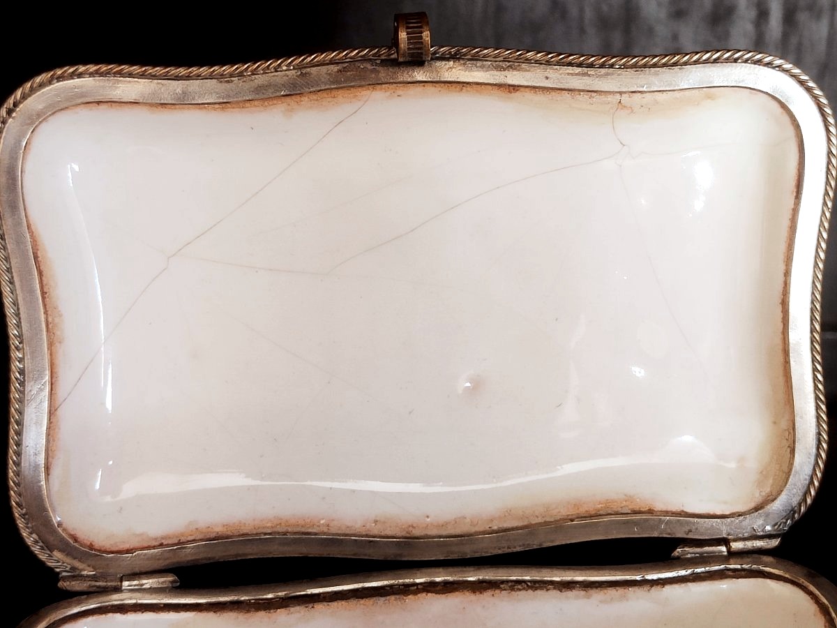 Vauve Perrin - Marseille 1780: Earthenware Box With Provençal Decoration-photo-4
