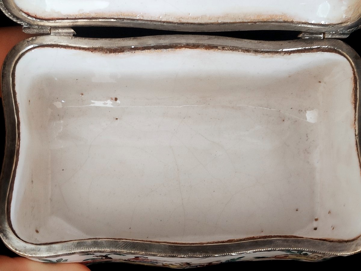 Vauve Perrin - Marseille 1780: Earthenware Box With Provençal Decoration-photo-5