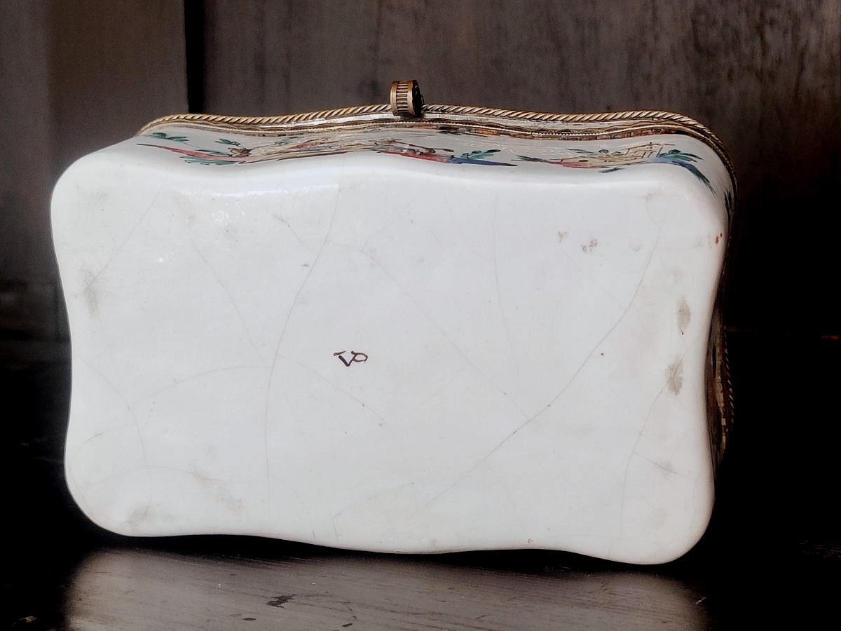 Vauve Perrin - Marseille 1780: Earthenware Box With Provençal Decoration-photo-7