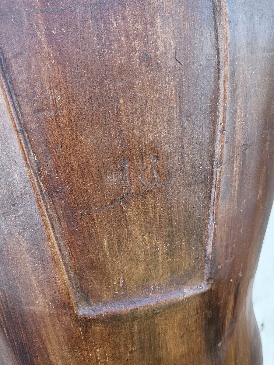 Mannequin de Couture Ancien en Bois Moulé (Taille 18) – Design Circa 1950-photo-3