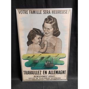 German Propaganda Poster World War Ii