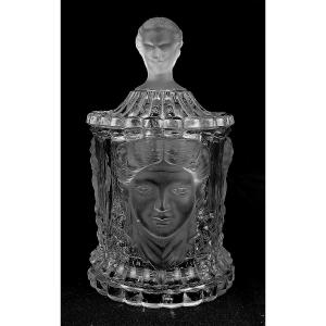 Cristal de St Louis : Pot à tabac circa 1870