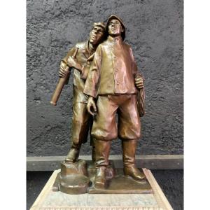 Max Wach-wacheneck - Bronze "the Sailors" - 1910