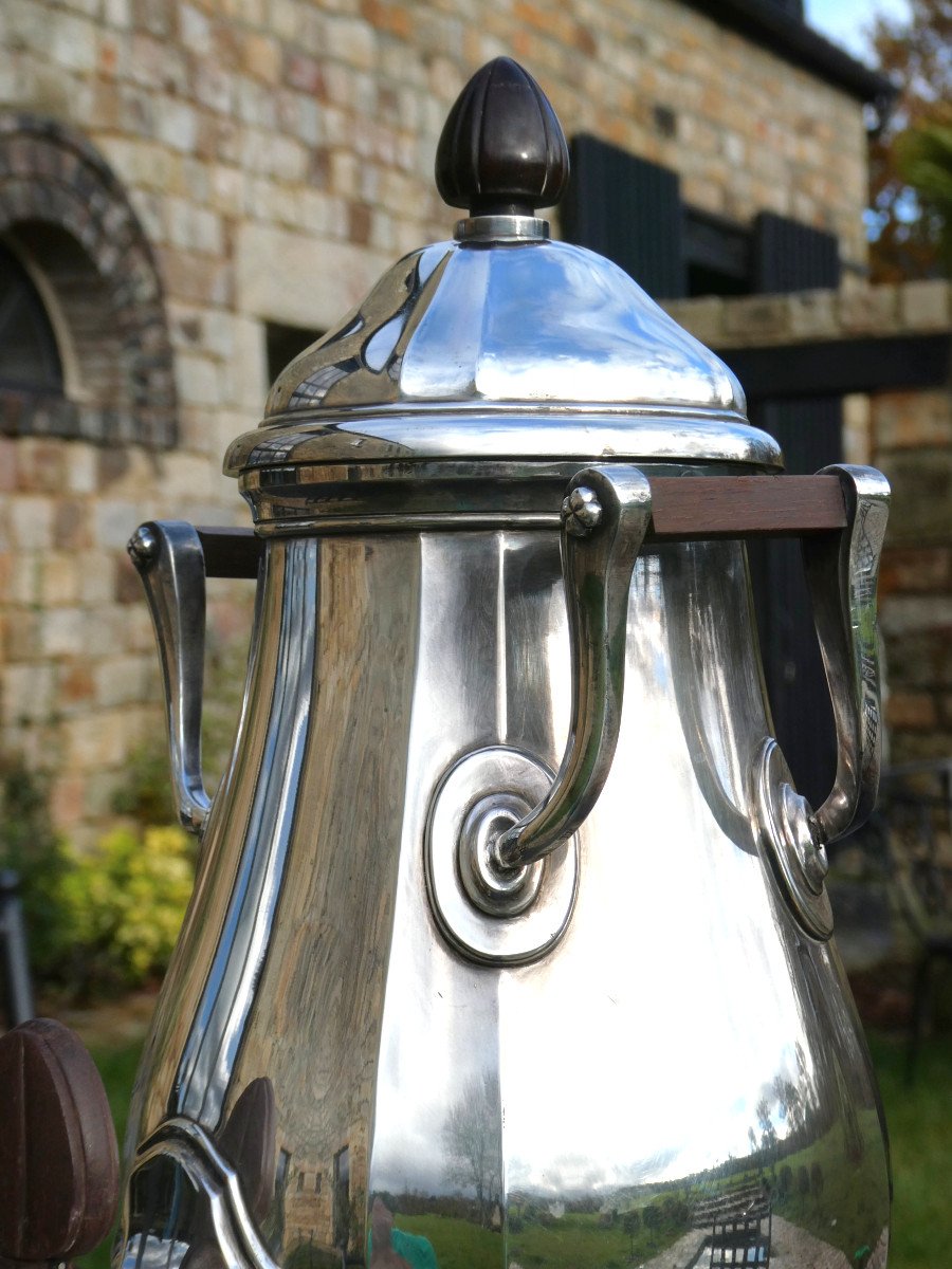 Large Art Deco Samovar Period 1920, Risler & Carre Paris, Hot Water Fountain-photo-3