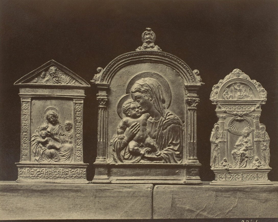 Kiss Of Peace, 16th Century Period, Breastfeeding Virgin, Italy, Haute Epoque, Osculatory -photo-1